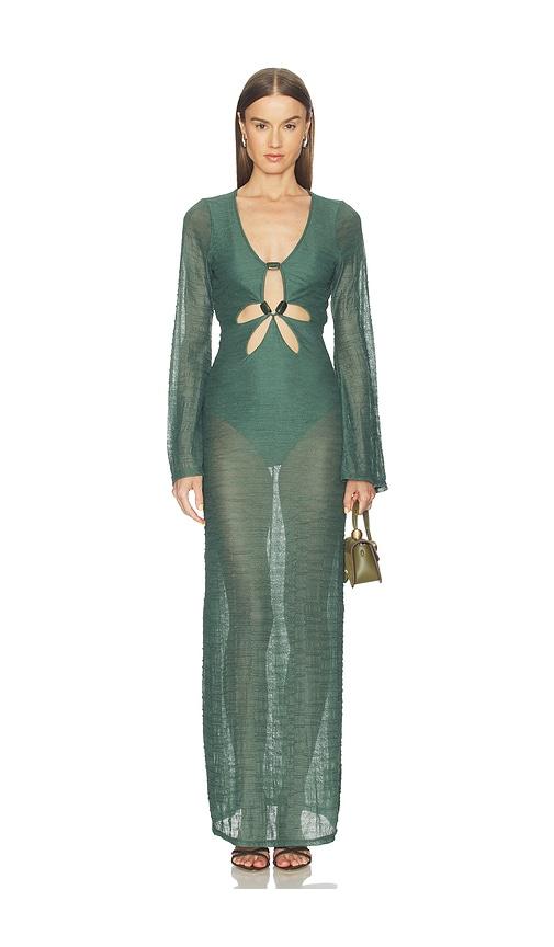 AZULU Dali Dress in Dark Green by AZULU