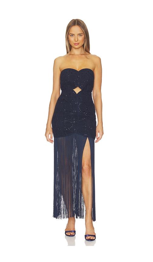 AZULU Joaquina Dress in Navy by AZULU