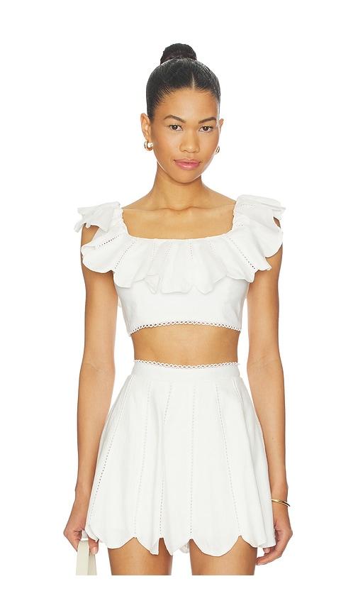 AZULU Nela Top in Ivory by AZULU