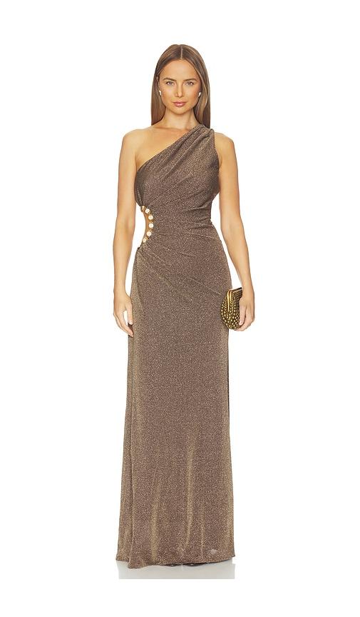 AZULU Rousseau Dress in Brown by AZULU