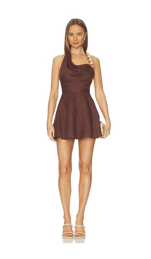 AZULU Zelda Dress in Brown by AZULU