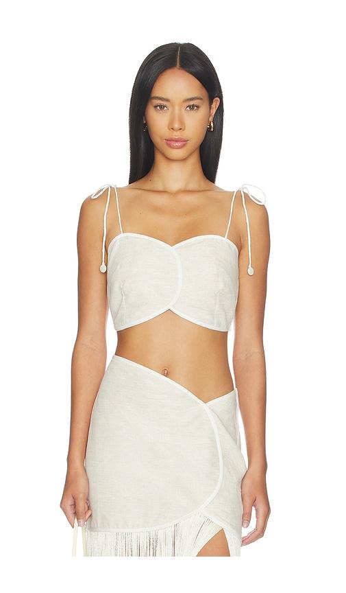 AZULU x REVOLVE Aveiro Top in Beige by AZULU