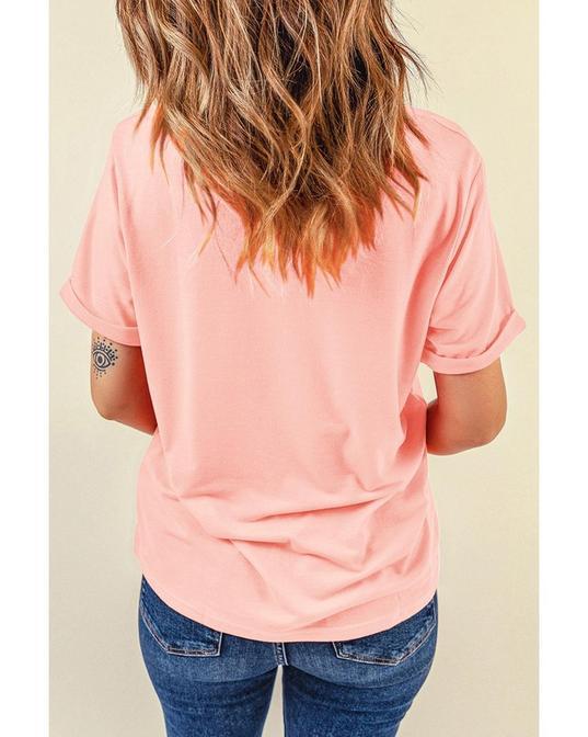 Pink SHINE BRIGHT Graphic Casual Tee T-Shirts by AZURA EXCHANGE Pink SHINE BRIGHT Graphic Casual Tee T-Shirts by AZURA EXCHANGE