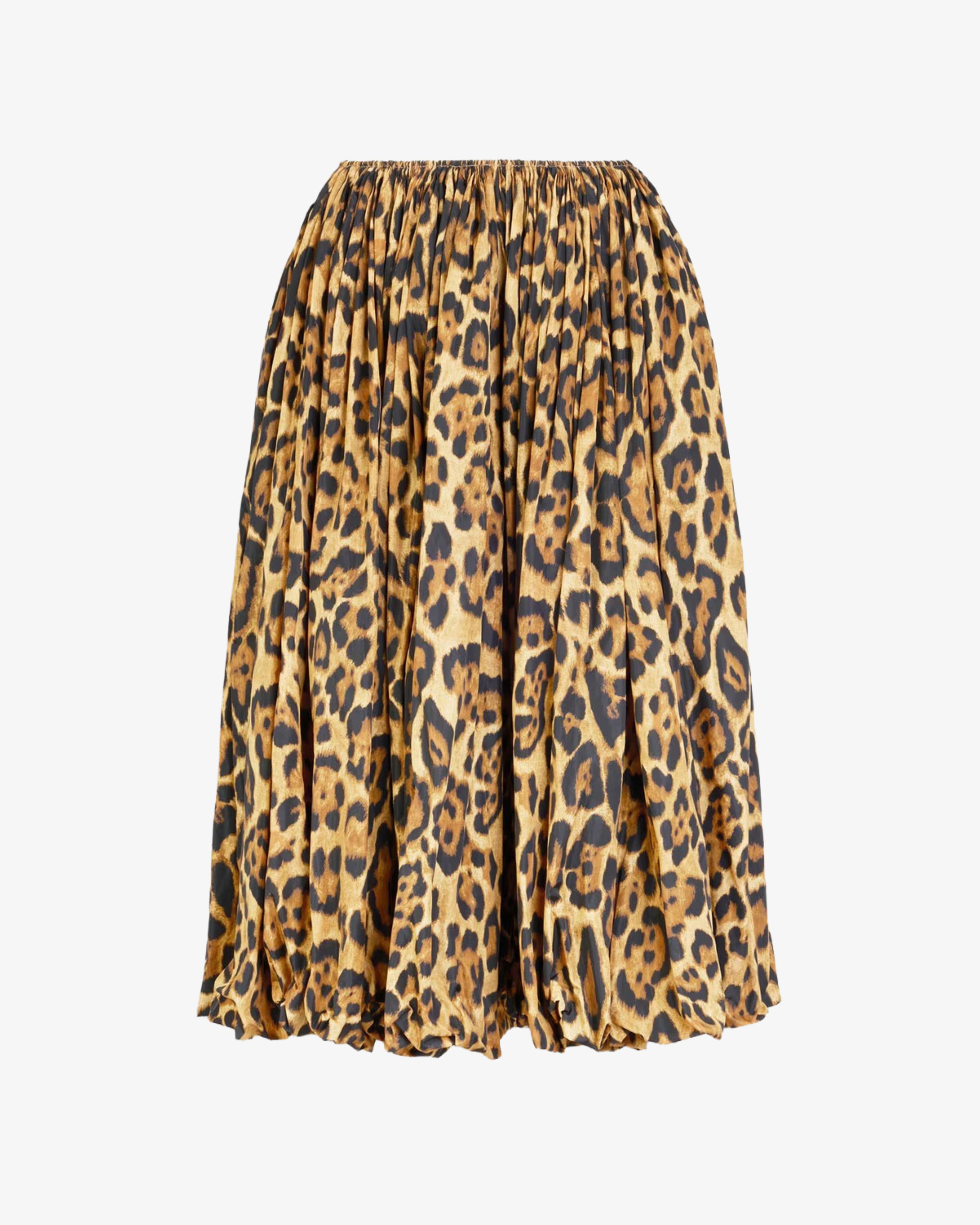ALAÏA - Women's A-Line Skirt - (Animal Print) by AZZEDINE ALAIA