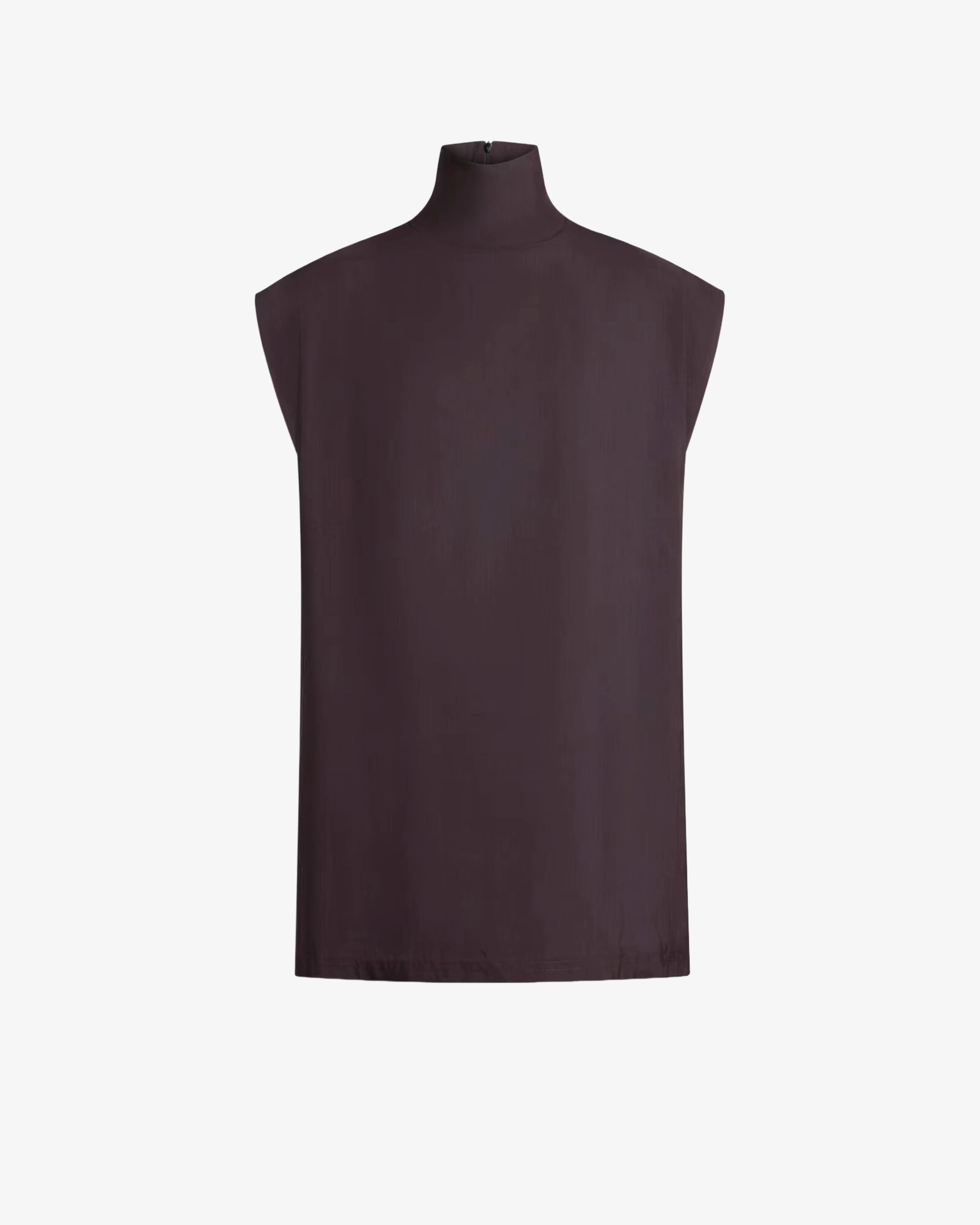 ALAÏA - Women's High Neck Top - (Purple) by AZZEDINE ALAIA