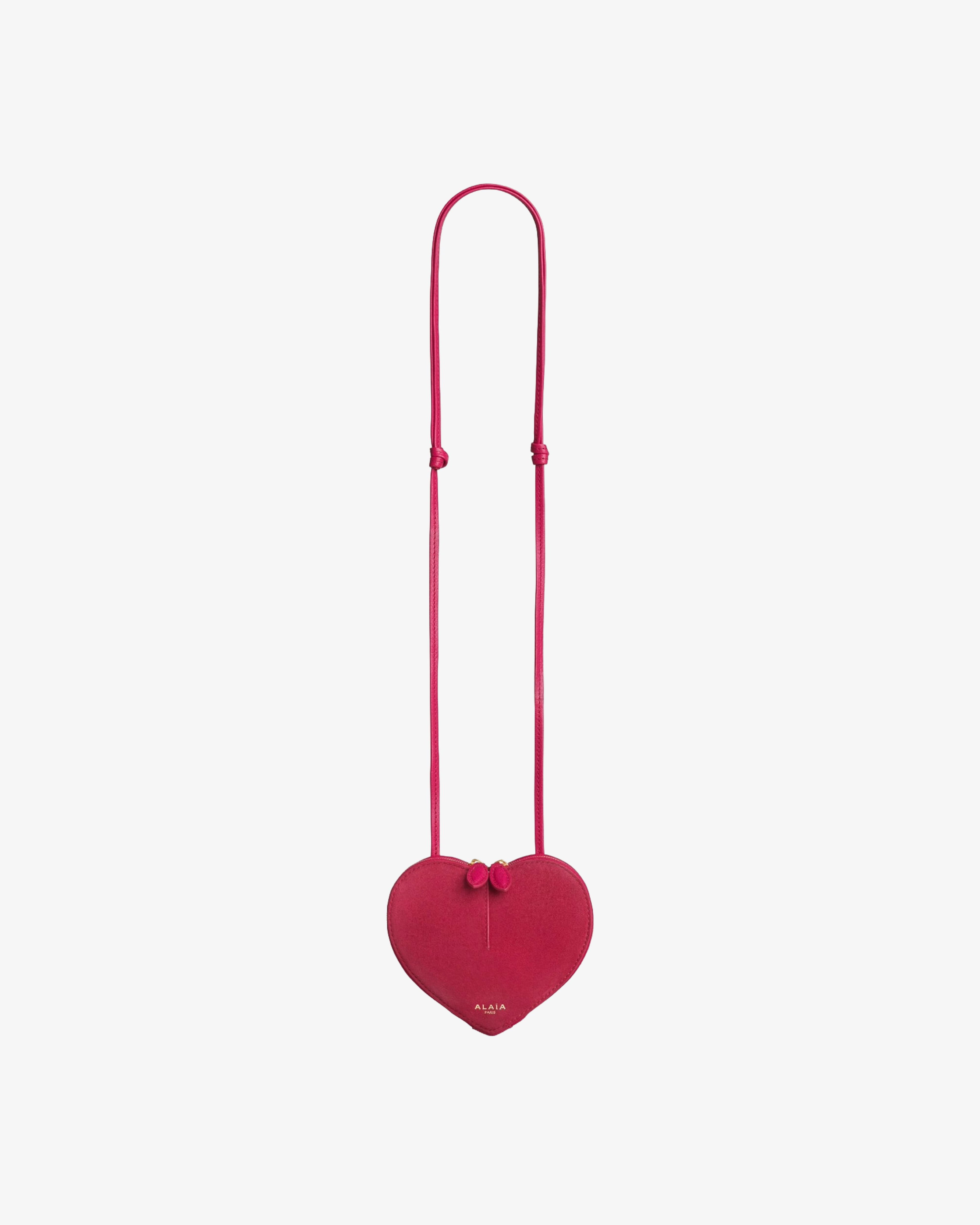 ALAÏA - Women's Sac Le Coeur Small Bi-Matière - (Pink424) by AZZEDINE ALAIA