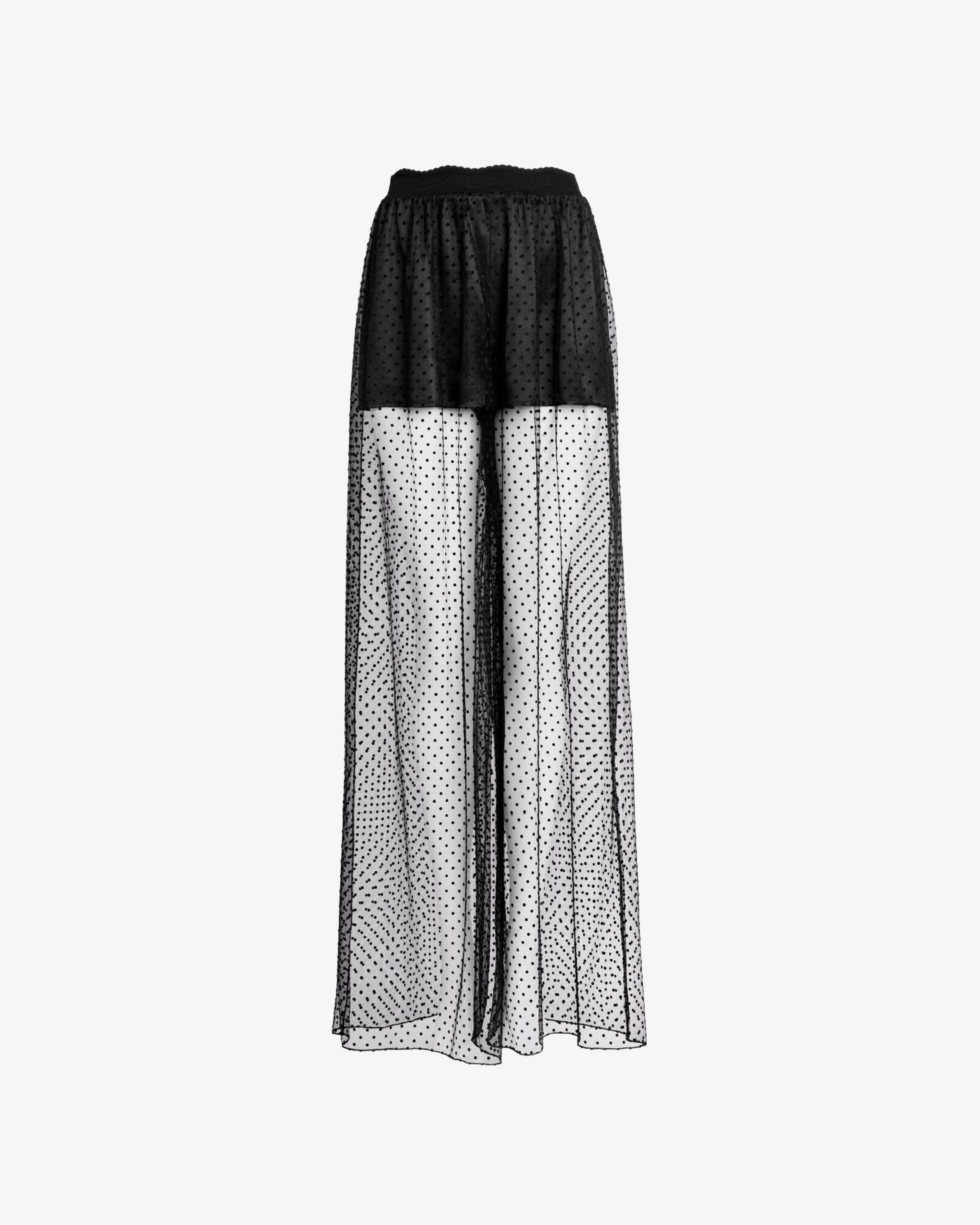 ALAÏA - Women's Wide Leg Pants - (Black995) by AZZEDINE ALAIA
