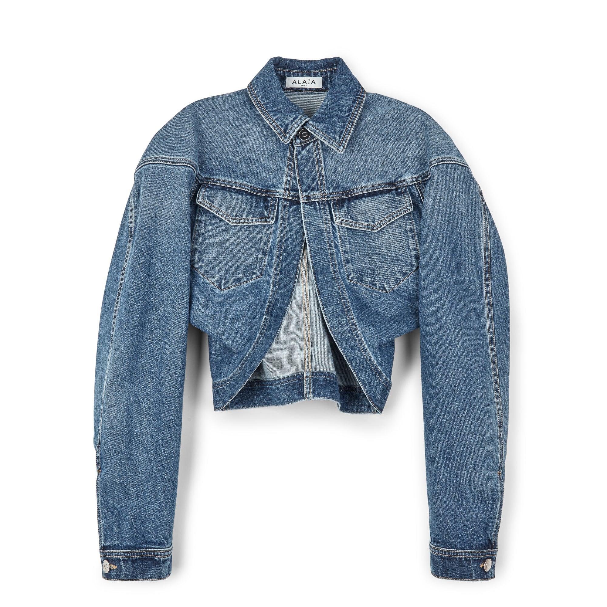 Alaïa - Women'S Cardi Denim Jacket - (Blue Jeans) by AZZEDINE ALAIA