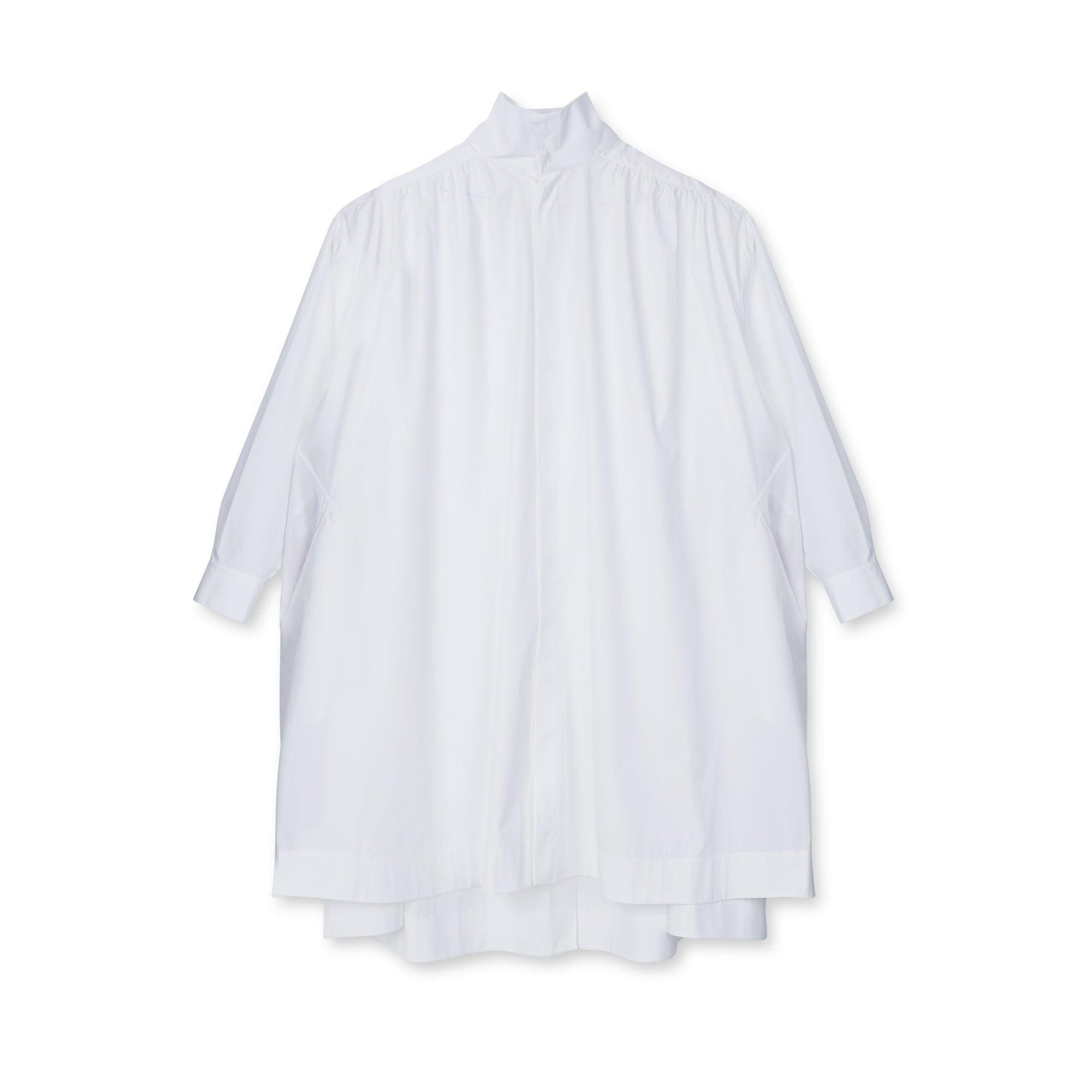 AlaÏa Women's Cotton Poplin Shirt (White) by AZZEDINE ALAIA