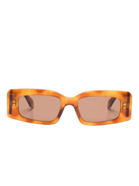 rectangle-frame sunglasses by AZZEDINE ALAIA