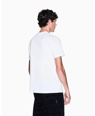 Men's Black and Gold Crew Neck T-Shirt by A|X ARMANI EXCHANGE