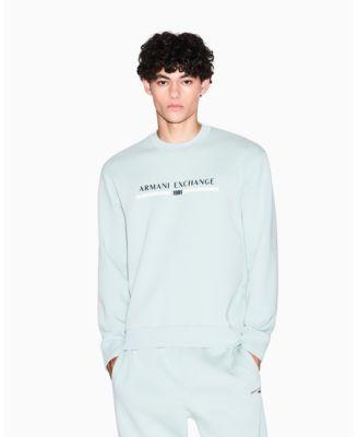 Men's Center Graphic Crewneck Sweatshirt by A|X ARMANI EXCHANGE