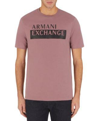 Men's Embossed Block Logo T-Shirt by A|X ARMANI EXCHANGE