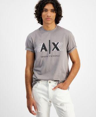Men's Shadow Logo T-Shirt, created for Macy's by A|X ARMANI EXCHANGE