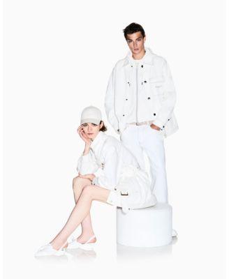 Men's White Edition Full Zip Sweatshirt by A|X ARMANI EXCHANGE