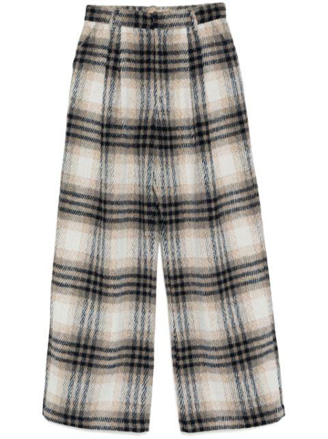 Check tucked pants by B+AB
