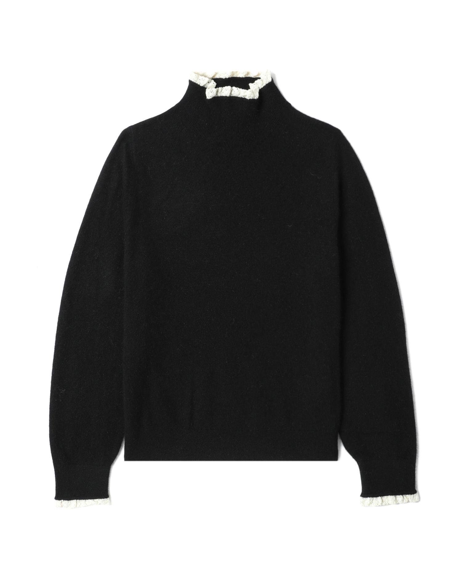 Relaxed mock neck sweater by B+AB