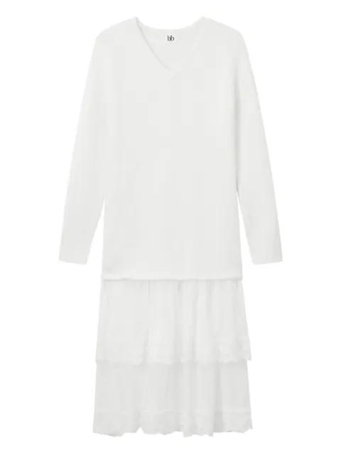 V-neck midi dress by B+AB