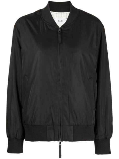 baseball-collar zip-up bomber jacket by B+AB