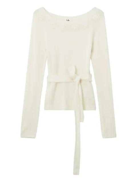belted sweater by B+AB