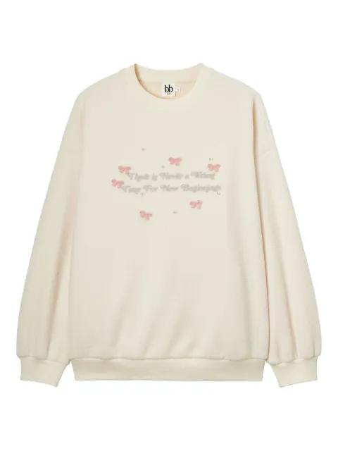bow-embellished sweater by B+AB