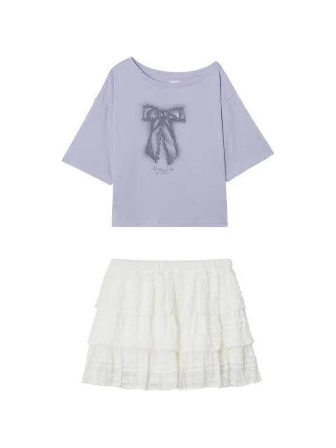 bow-print tiered set by B+AB
