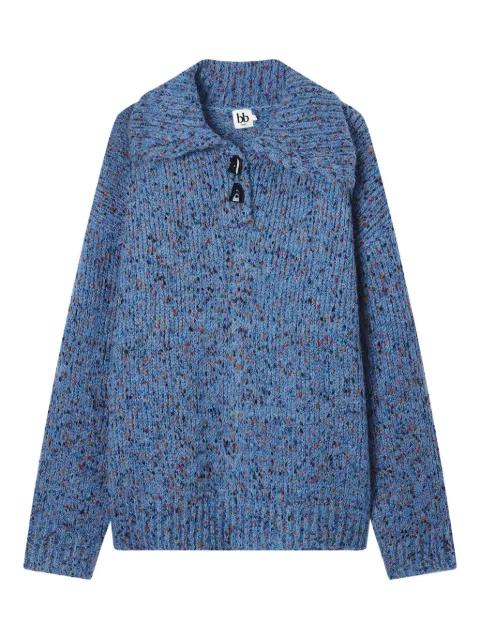 button collar sweater by B+AB