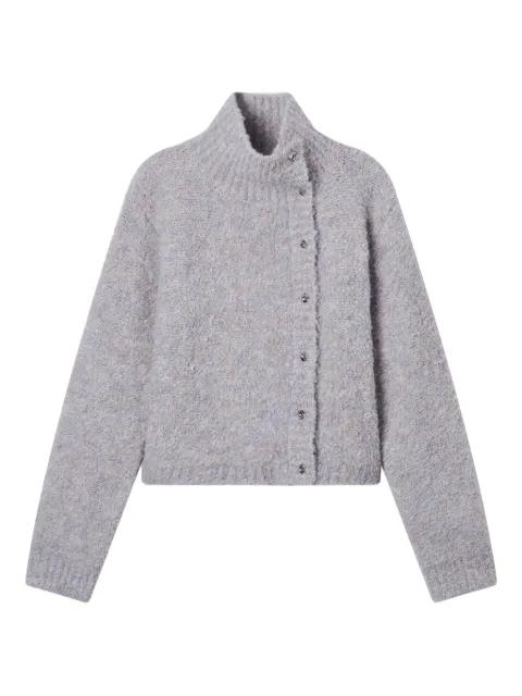 button high-neck cardigan by B+AB