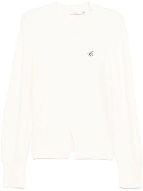 buttoned-hem jumper by B+AB