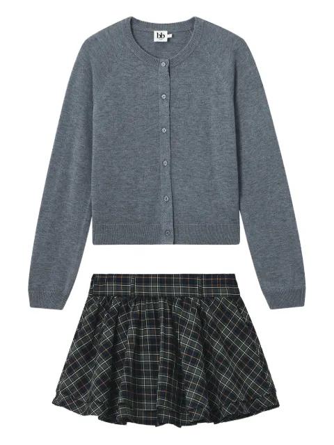 cardigan skirt set by B+AB