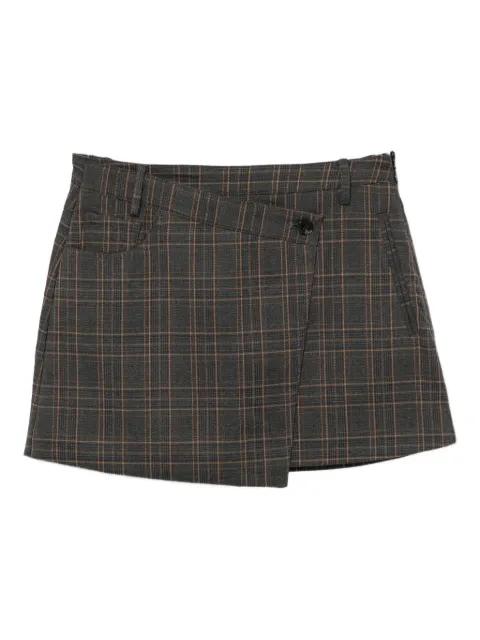 checked mini skirt by B+AB