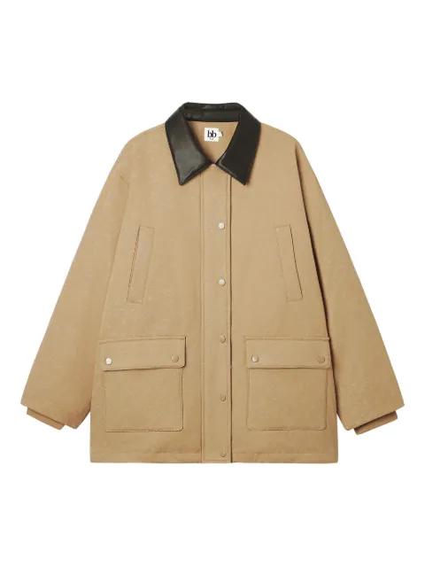 collared front-pockets jacket by B+AB