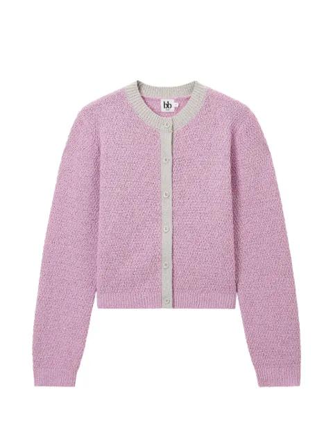 contrast-trim cardigan by B+AB