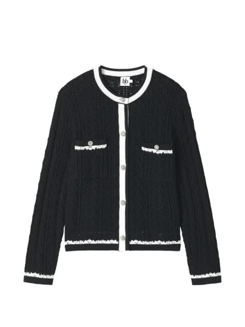 contrasting-trim cardigan by B+AB