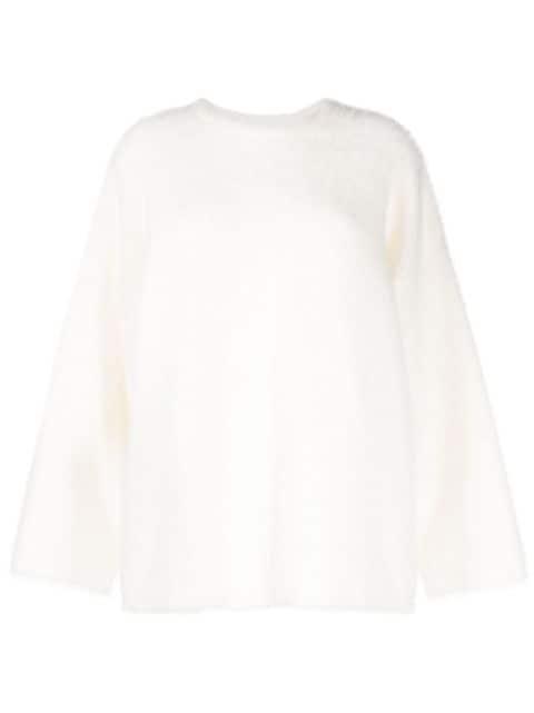 crew-neck brushed-effect jumper by B+AB