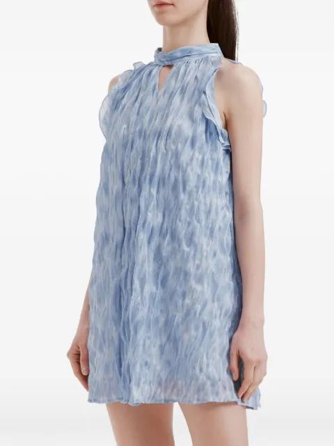 crinkled mini dress by B+AB