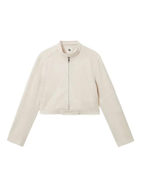 cropped zip-front jacket by B+AB
