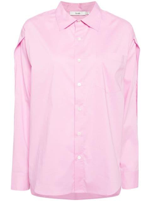 cut-out poplin shirt by B+AB
