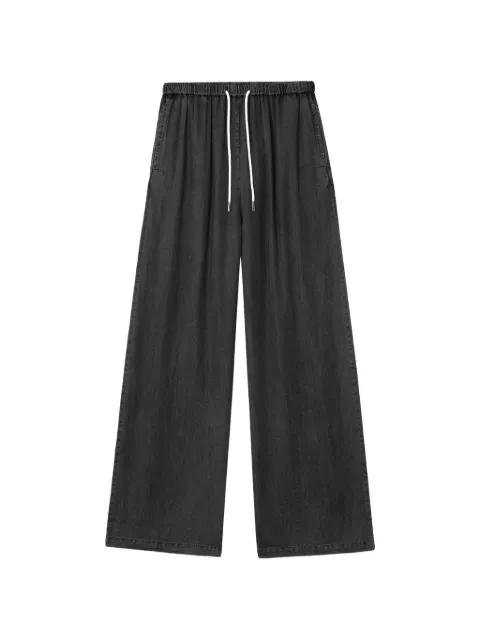 drawstring-waist wide-leg jeans by B+AB