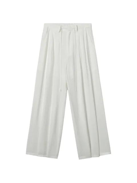 drawstring wide-leg trousers by B+AB