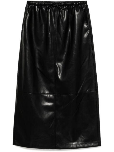 faux-leather skirt by B+AB