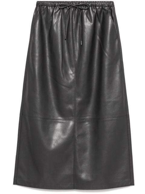 faux-leather skirt by B+AB