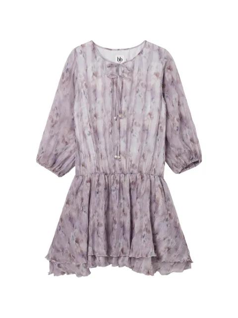 floral-print mini dress by B+AB