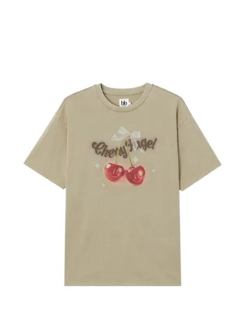 graphic-print cotton T-shirt by B+AB