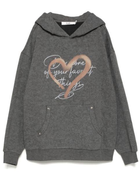 graphic-print hoodie by B+AB