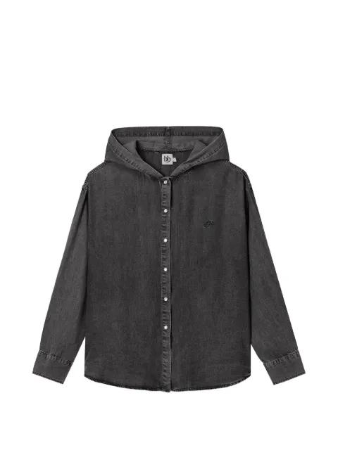 hoodied denim shirt by B+AB