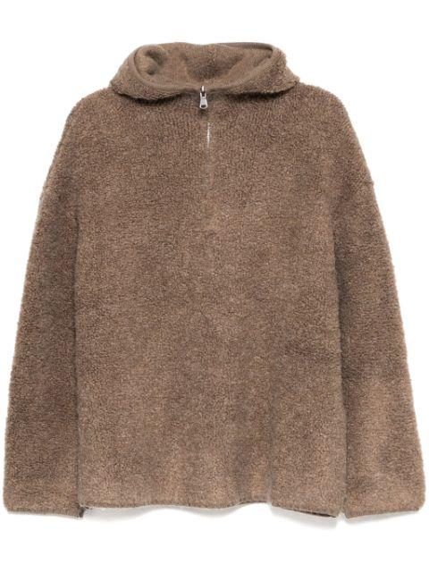 hoodied knit pullover by B+AB