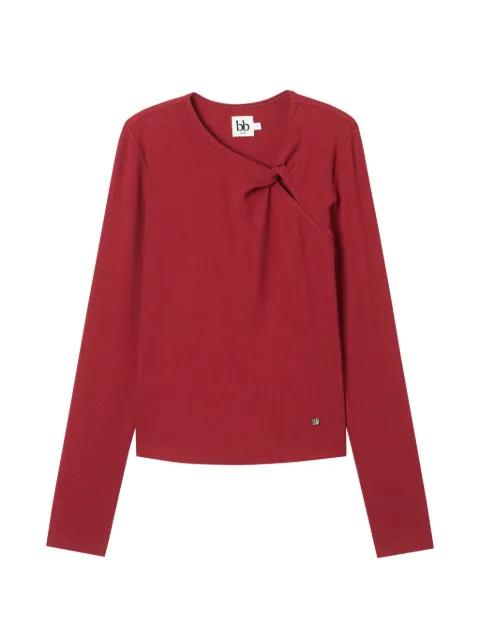 knotted long-sleeve top by B+AB
