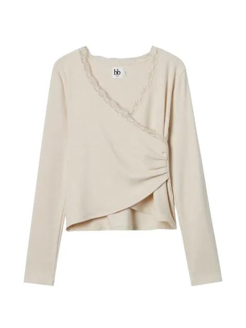 lace-trim top by B+AB