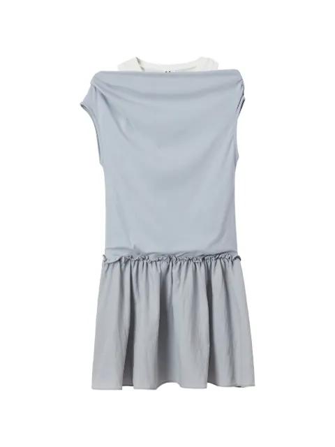 layered ruffled mini dress by B+AB